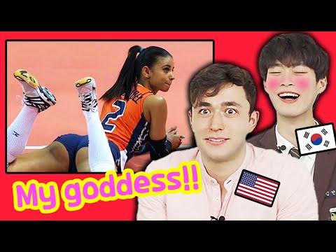 Korean Teen and American guy Watch the HOTTEST Female Athletes!!! 🔥