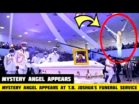 Shock as Mysterious Angel Appears At T.B. Joshua's Burial service