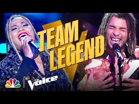 Beautiful Performances from Team Legend's BrittanyBree and Samuel Harness | The Voice Knockouts 2021