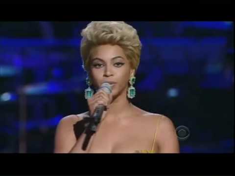 Beyonce singing the Etta James Classic 'At Last'