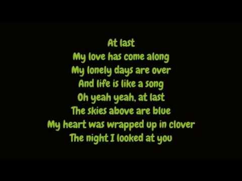 Etta James - At Last (Lyrics HD)