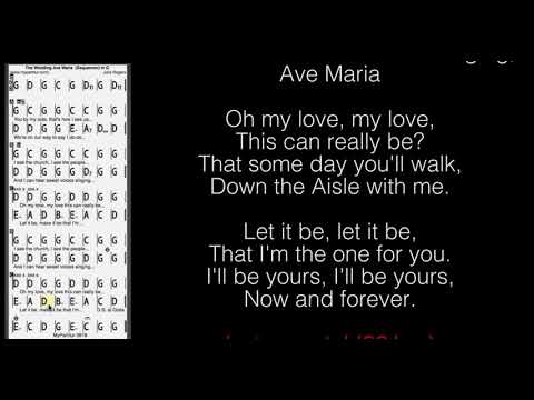 The Wedding (Ave Maria) Chords at MyPartitur Lyrics