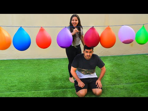 تحدي البالونات ! مسكينة شفا حظها مو حلو ! Don't choose wrong BALLOON CHALLENGE