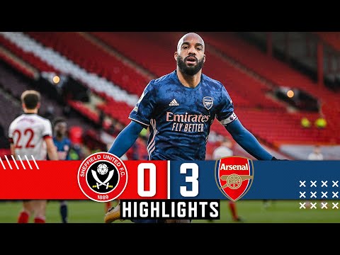 Sheffield United 0-3 Arsenal | EPL Premier League Highlights | Lacazette goals down Blades