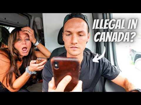 DRIVING OUR VAN TO CANADA (difficult border crossing)