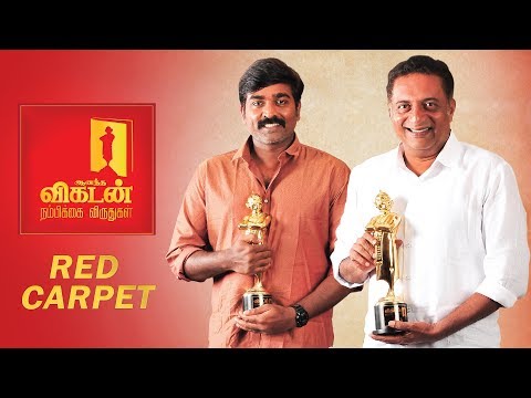 JOLLY: Vijaysethupathi Tired of his own Philosophy | Vikatan Nambikkai Awards 2018 RED CARPET