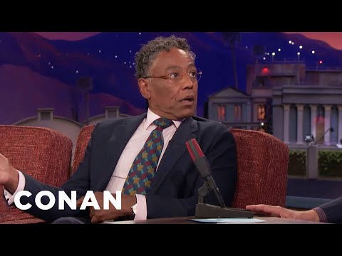 Giancarlo Esposito Terrified A Woman In The Airplane Bathroom Line | CONAN on TBS