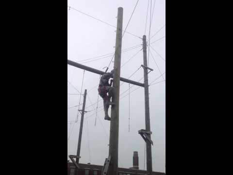 Pirate BN Cadet Completing Pamper Pole Obstacle