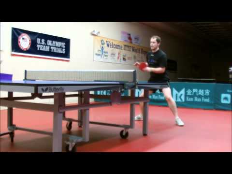 Matt Hetherington Table Tennis Training at LYTTC 2013