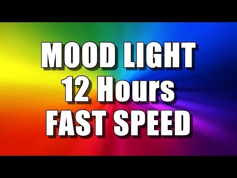 COLOR CHANGING MOOD LIGHT (12 Hours – FAST SPEED) Multi Colour Screen – Relaxing Rainbow colours