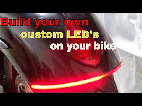 How To Customize Motorcycle LED Lights / Dual Voltage and Brightness For Tail Lights