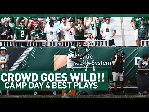 Zach Wilson GOES DEEP To Elijah Moore | Training Camp Day 4 Best Plays | New York Jets