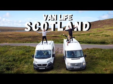 VAN LIFE SCOTLAND IN SIMPLE VAN SET UP! Van Life UK | NC500 Scotland Roadtrip Ep.1