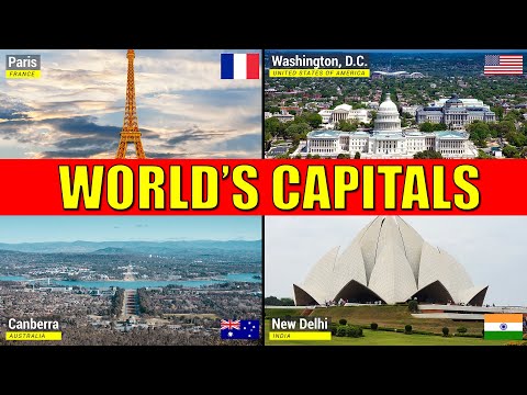 Countries and Capitals of the World - Learn Names of Capital Cities