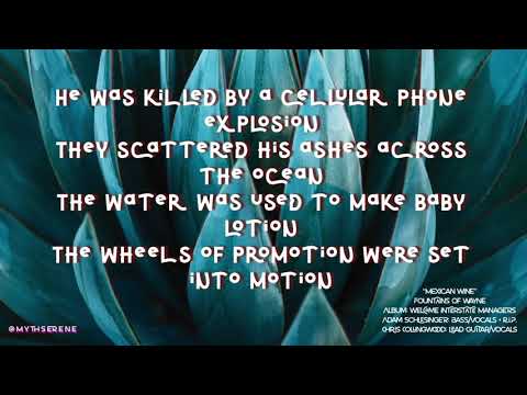 MEXICAN WINE lyrics 1080p60 • Fountains of Wayne • Adam Schlesinger R.I.P.