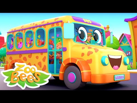 Wheels On The Bus | Finger Family | Children's Music | Baby Song Cartoon | Nursery Rhymes  - Zoobees