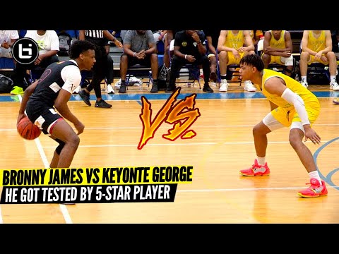 Bronny James VS Keyonte George! The Most Anticipated AAU Matchup Of The Summer!?