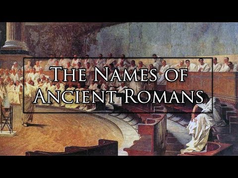 The Names of Ancient Romans