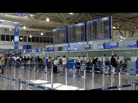 Athens Walk inside Athens International Airport ATH Arrivals