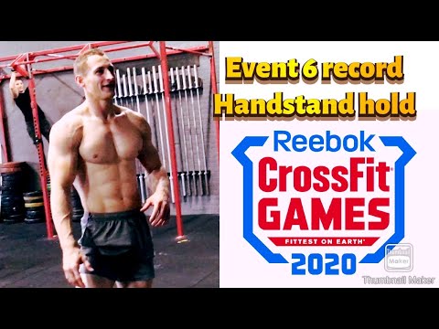 CROSSFIT GAMES HANDSTAND HOLD RECORD EVENT 6