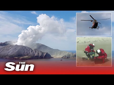 New Zealand volcano – Rescue helicopter lands on White Island after huge eruption hits tourist area