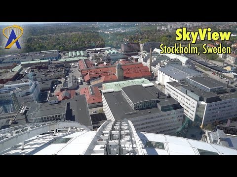 SkyView observation gondolas on Ericsson Globe in Stockholm, Sweden