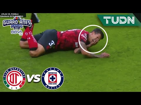 ¿Le rompió la nariz? | Toluca 0-0 Cruz Azul | Torneo Guard1anes 2021 BBVA MX - 4tos Ida | TUDN