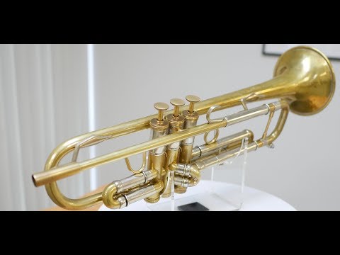 Completely Customized Adams A5 Trumpet in Raw Brass for Sale! The Legendary, One-of-a-Kind Excalibur