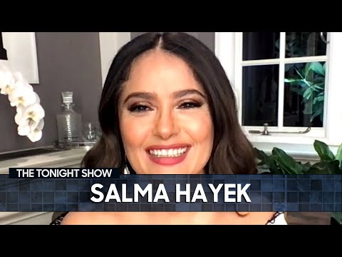 Salma Hayek Practiced Cursing to Impress Samuel L. Jackson | The Tonight Show Starring Jimmy Fallon