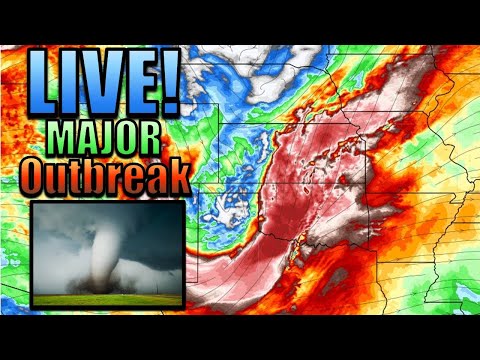 LIVE Tornado Outbreak Coverage with Storm Chaser (October 10th, 2021)