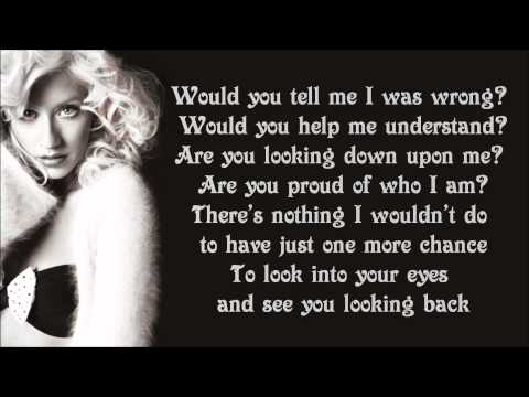 Christina Aguilera - Hurt Lyrics Video