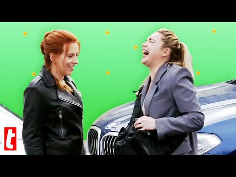 20 Black Widow Bloopers And Cute On Set Moments