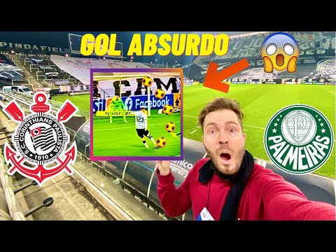 VI O GOLAÇO DO ROGER GUEDES NA MINHA FRENTE/ Corinthians 2 x 1 Palmeiras