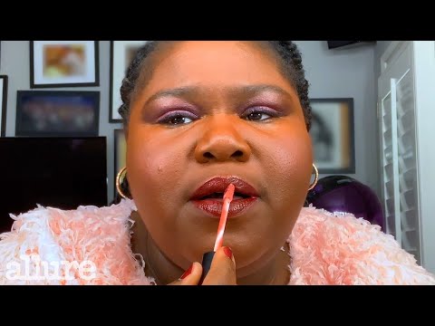 Gabourey Sidibe's 10 Minute Brunch Beauty Routine | Allure