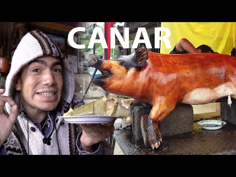 Comiendo CASCARITAS en la calle | CAÑAR