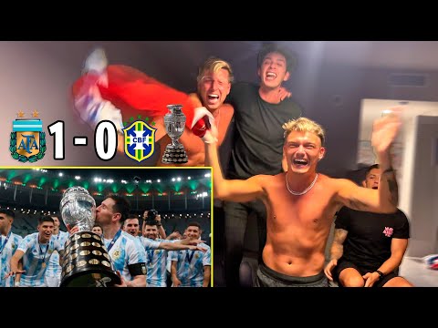 Reacción BRASIL 0 - ARGENTINA 1 CAMPEÓN!! FINAL Copa América 2021 😱