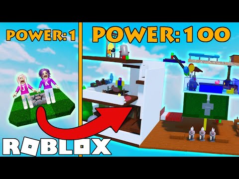 We built a powerful island on Roblox Island Survival!