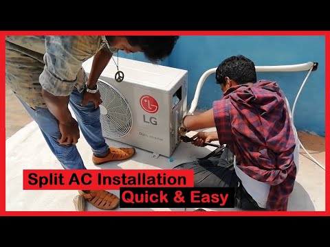 LG Split Air Conditioner (AC) Installation Process - Step by step [[Guide]]