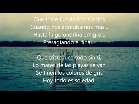 Jose Jose -El Triste(Letra Canción)