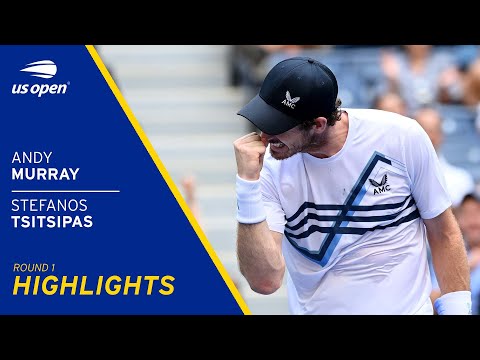 Andy Murray vs Stefanos Tsitsipas Highlights | 2021 US Open Round 1