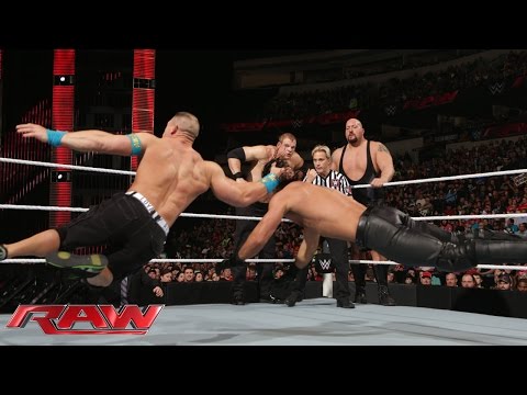 John Cena vs. Seth Rollins, Big Show & Kane - 3-on-1 Handicap Match: Raw, January 19, 2015