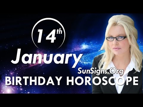 January 14 Zodiac Horoscope Birthday Personality - Capricorn - Part 1