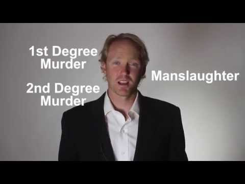 Explained: 1st degree murder, 2nd degree murder, and manslaughter?