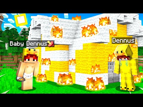 Ik ONTMOET BABY DENNUS In MINECRAFT!