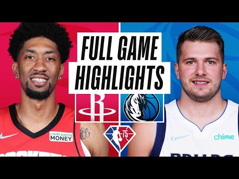 Houston Rockets vs. Dallas Mavericks Full Game Highlights | NBA Season 2021-22