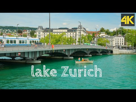 Lake Zurich 4K,Switzerland in Summer