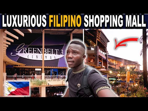 WHY IS GREENBELT MALL SO UNIQUE IN MAKATI || MANILA PHILIPPINES || AFRICAN REACT TO GREENBELT MALL