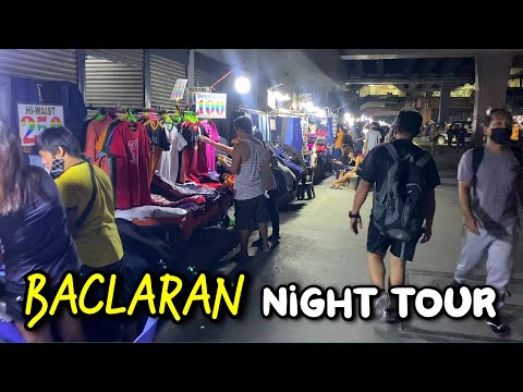 BACLARAN NIGHT MARKET TOUR | 30 Minutes Night Walk in Manila Philippines' Huge Fake Market BACLARAN!