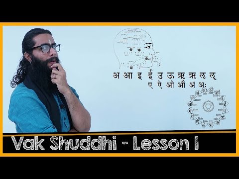 The First Sanskrit Lesson- Mastery of Sound