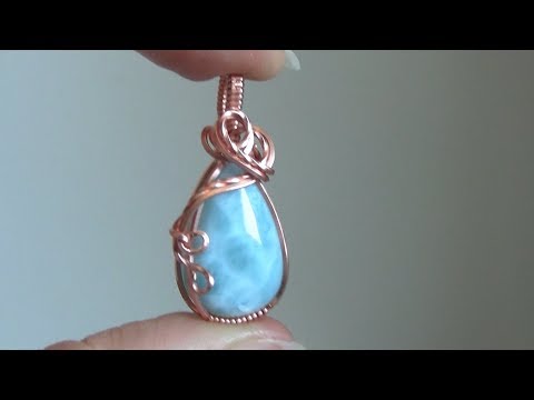 Basic Cabochon Wrap Wire Wrapped Pendant Beginner